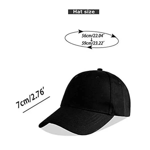 Cotton Adjustable Blank Baseball Cap Sun Hat