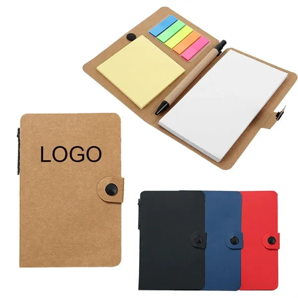 Button Closure Sticky Note Set