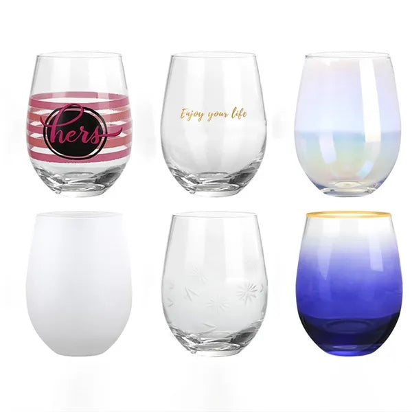 16 oz Stemless Wine Glasses