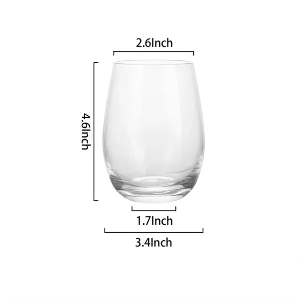 16 oz Stemless Wine Glasses