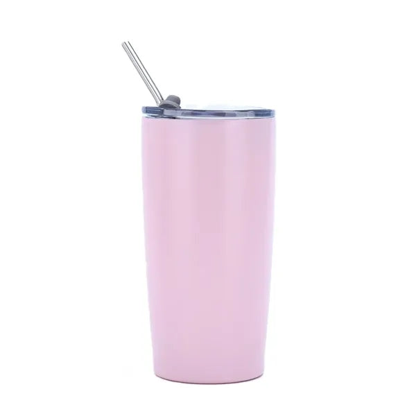 Vacuum Travel Tumbler with Straw - 20 oz