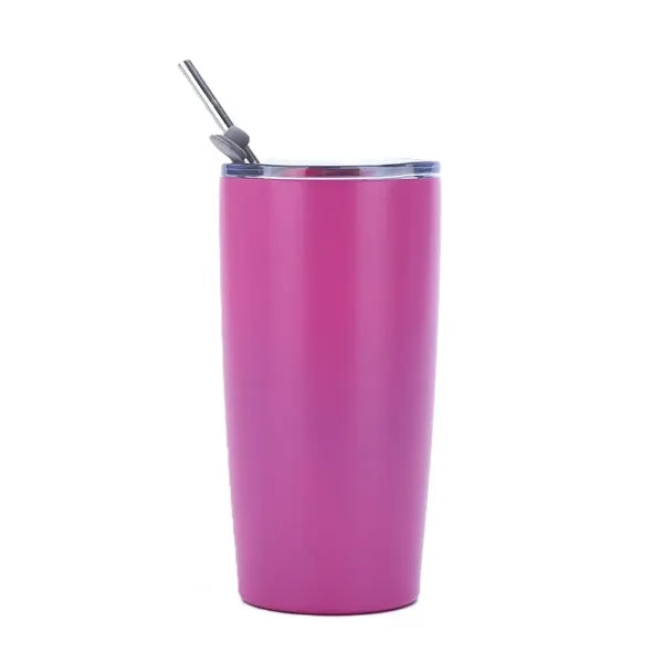 Vacuum Travel Tumbler with Straw - 20 oz