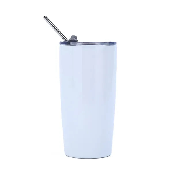 Vacuum Travel Tumbler with Straw - 20 oz