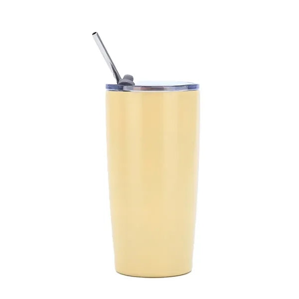 Vacuum Travel Tumbler with Straw - 20 oz