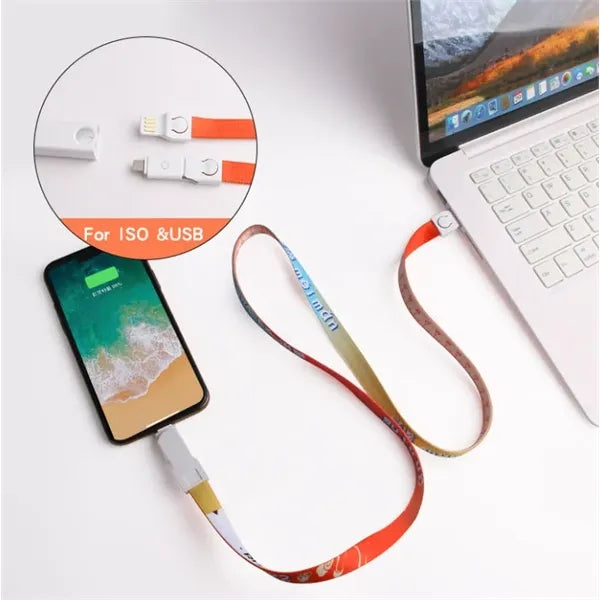 3 in 1 Multi-function Charging Cable Lanyard
