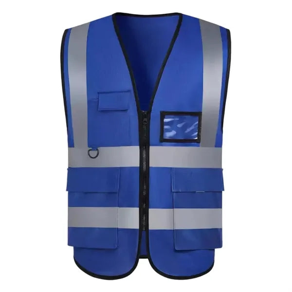 Hi-Vis Reflective Safety Vest Jacket with Zipper