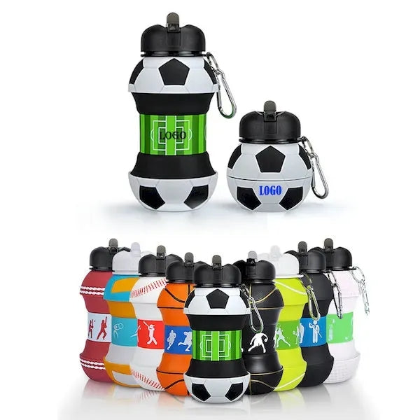 18oz Collapsible Silicone Water Cup with Lid