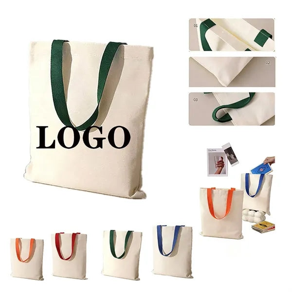 Eco-Friendly Heavy Canvas Tote Bag With Reinforced Handles