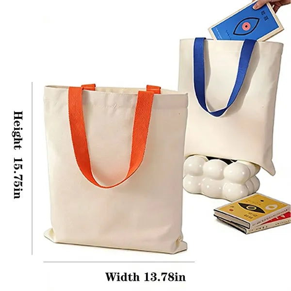 Eco-Friendly Heavy Canvas Tote Bag With Reinforced Handles