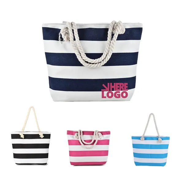 Cotton Tote Bag With Rope Handles