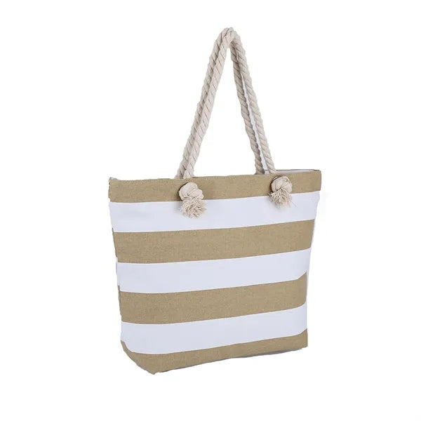 Cotton Tote Bag With Rope Handles