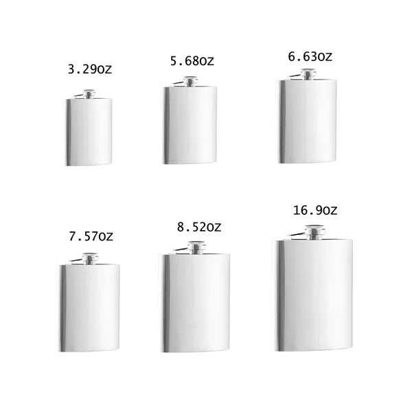 Stainless Steel U-Shaped Portable Hip Flask for Outdoor