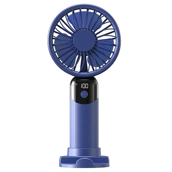 Mini Handheld Fan 3-Speed Plastic 19.5cm Portable Custom