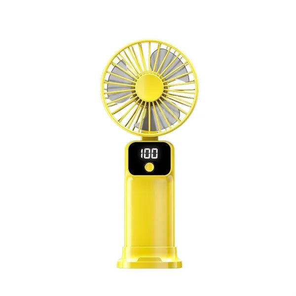 Mini Handheld Fan 3-Speed Plastic 19.5cm Portable Custom