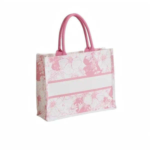 Laminated Tote Bag Polyester Cotton Logo Print