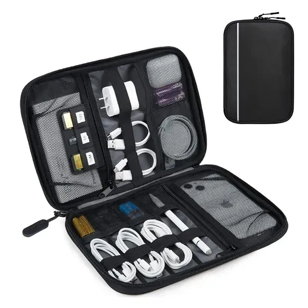 Electronics Organizer Bag Polyester 10.6" Travel Custom