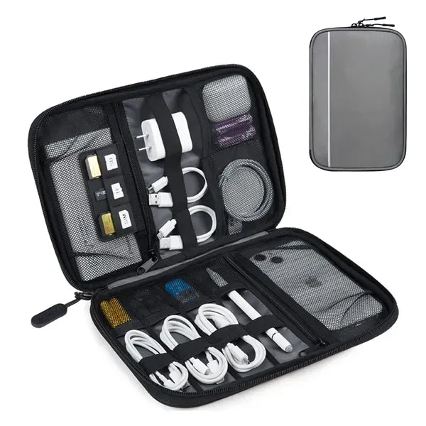 Electronics Organizer Bag Polyester 10.6" Travel Custom