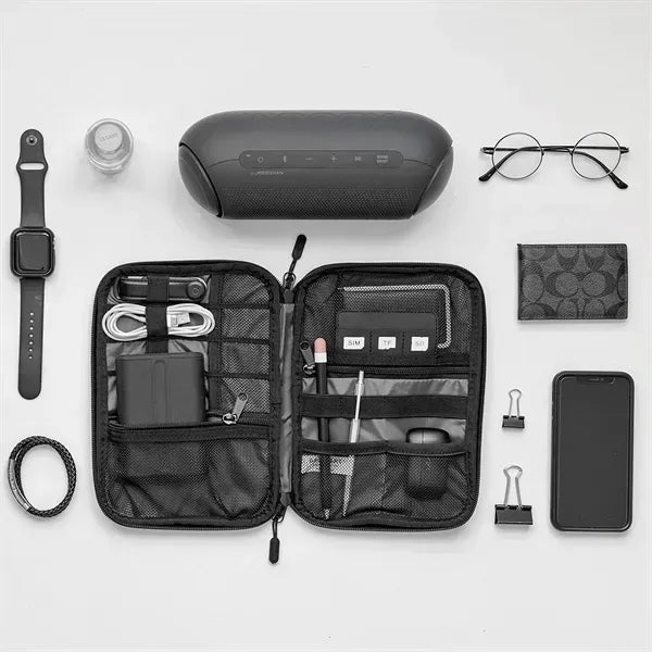 Electronics Organizer Bag Polyester 10.6" Travel Custom