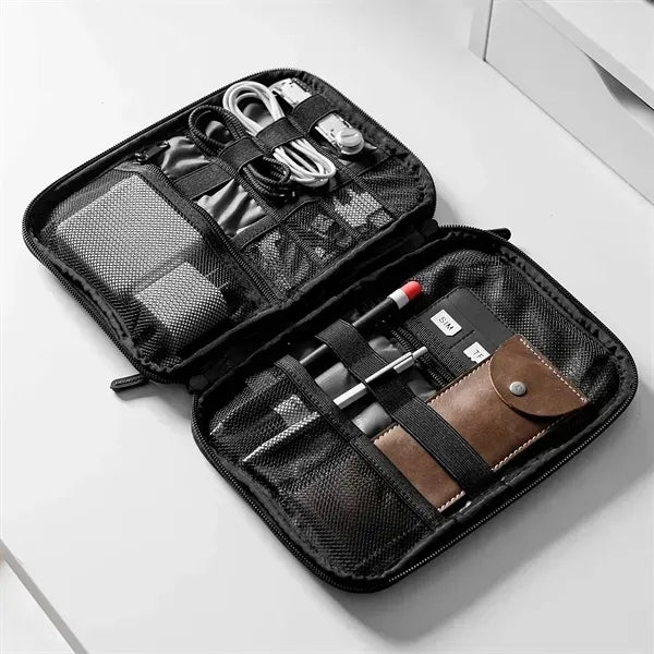 Electronics Organizer Bag Polyester 10.6" Travel Custom
