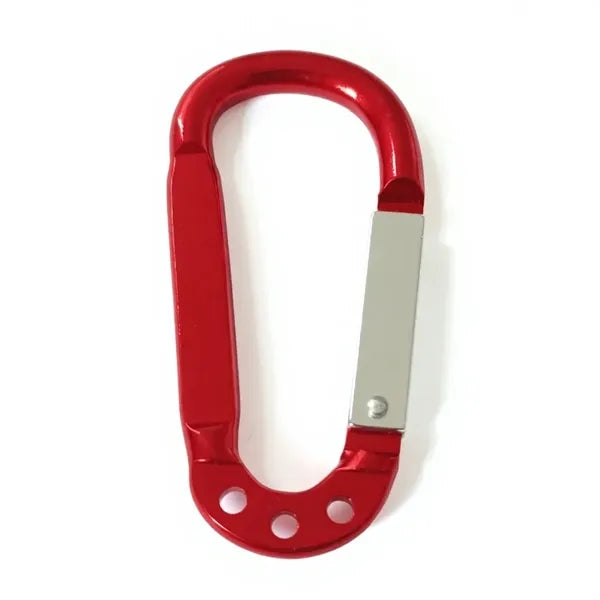 Multi-Color Aluminum Carabiner Keychain with 3 Key Rings