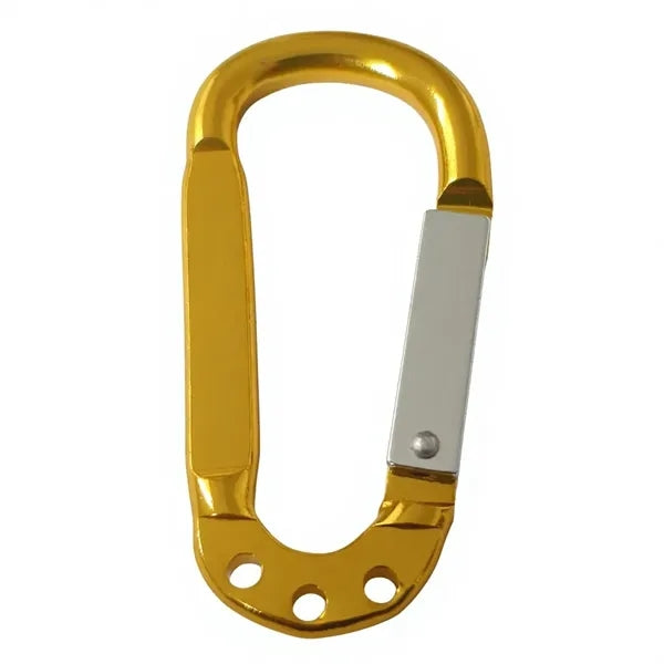 Multi-Color Aluminum Carabiner Keychain with 3 Key Rings