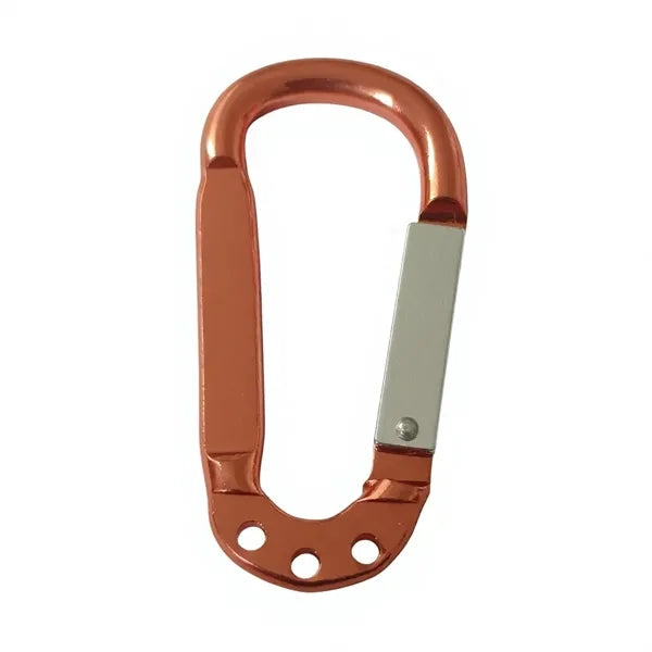 Multi-Color Aluminum Carabiner Keychain with 3 Key Rings