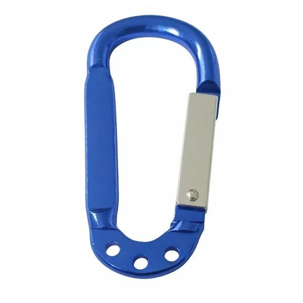 Multi-Color Aluminum Carabiner Keychain with 3 Key Rings