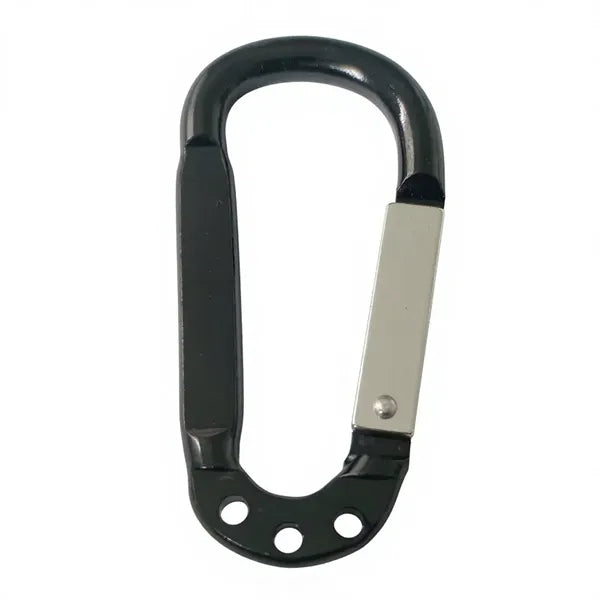 Multi-Color Aluminum Carabiner Keychain with 3 Key Rings