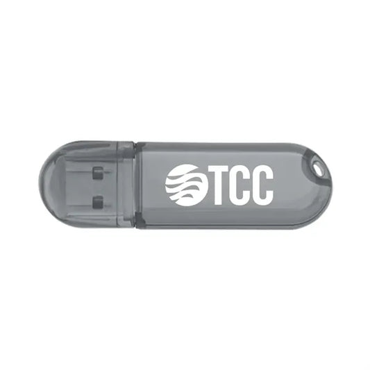 Glendale Transparent Black Oval USB