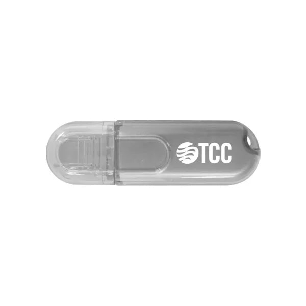 Glendale Transparent Black Oval USB