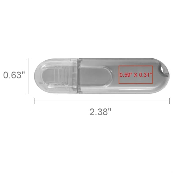 Glendale Transparent Black Oval USB - Simports