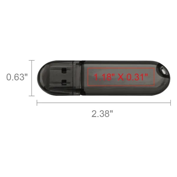 Glendale Black Translucent Oval USB - Simports