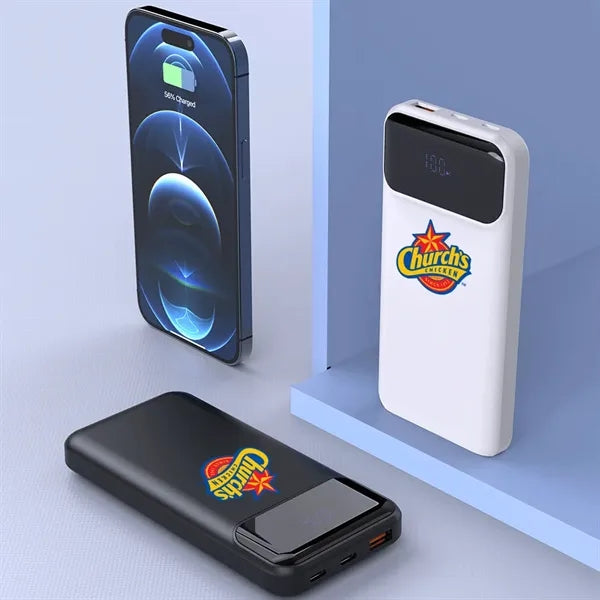 Santa Ana Digital Display Wireless Power Bank PD 15W