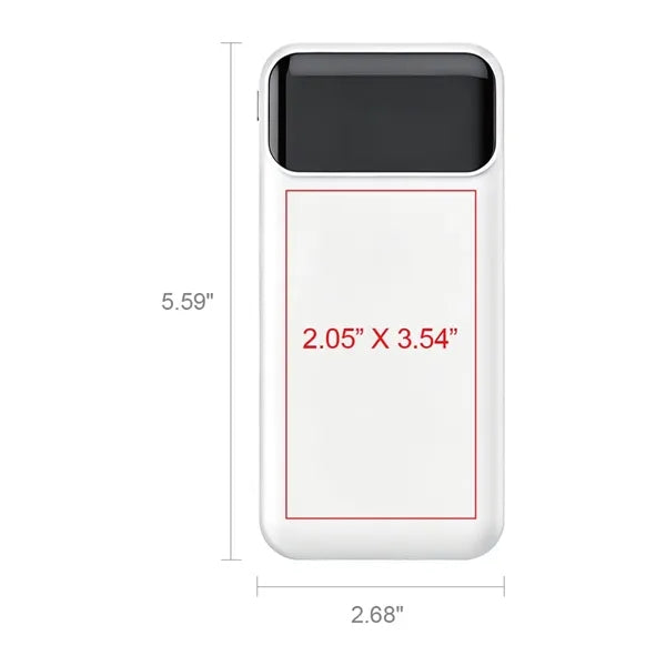 Santa Ana Digital Display Wireless Power Bank PD 15W