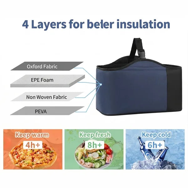 Stylish Color Blocked Picnic Insulation Bag
