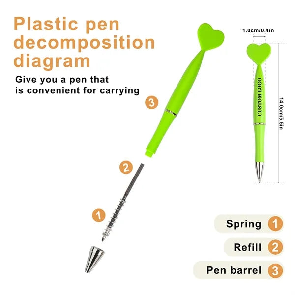 Heart Shaped Top Ballpoint Pen