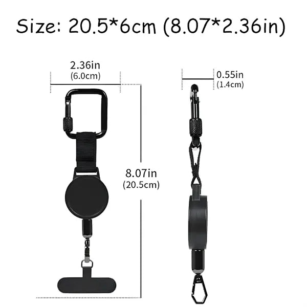 Retractable Anti Theft Phone Holder Tether