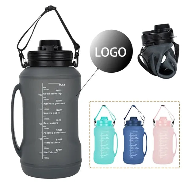 64oz Collapsible Silicone Water Bottle