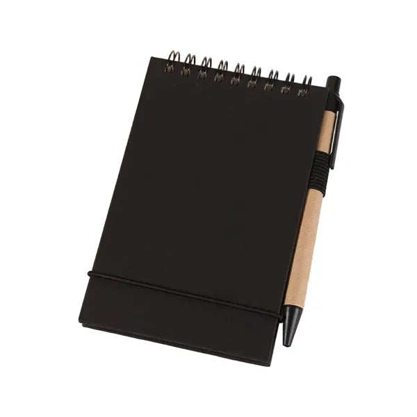 Mini Portable Flip-Top Sticky Note Notebook with Pen