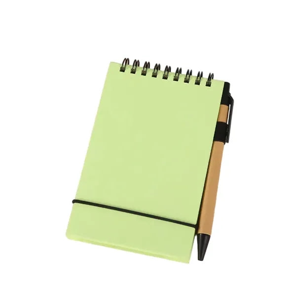 Mini Portable Flip-Top Sticky Note Notebook with Pen