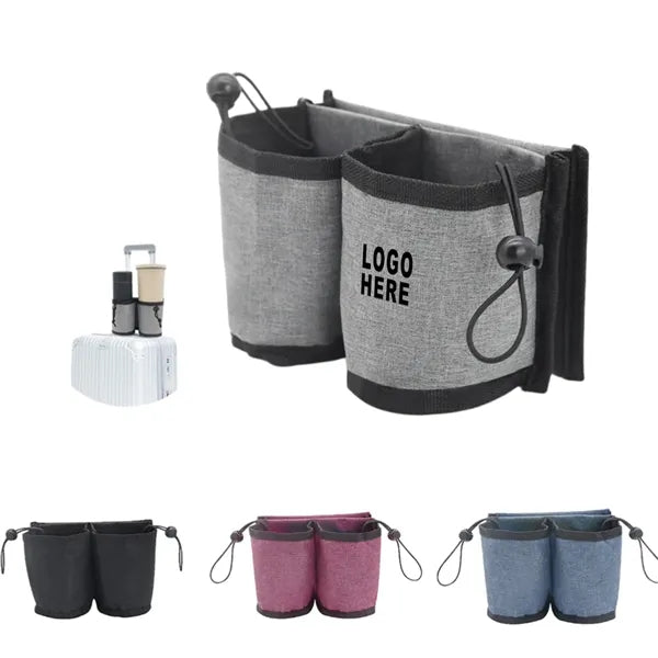 Portable Hands Free Luggage Cup Holder For Suitcase Trolley