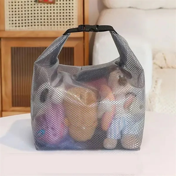Portable Makeup Pouch Mesh Toiletry Bag