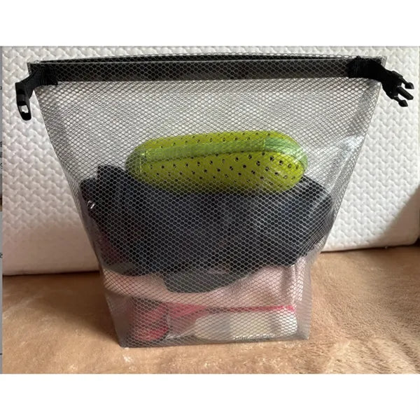 Portable Makeup Pouch Mesh Toiletry Bag