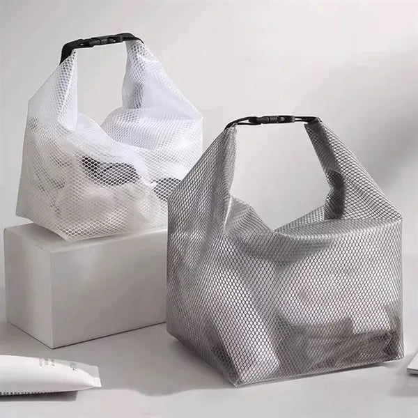 Portable Makeup Pouch Mesh Toiletry Bag