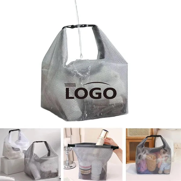 Portable Makeup Pouch Mesh Toiletry Bag