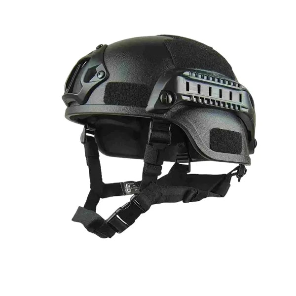Multi-Function Tactical Style Helmet with Side Rails