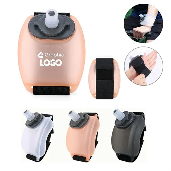 Outdoor Running Portable Silicone Wrist Water Bottle