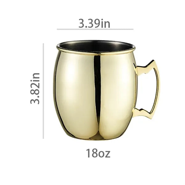 18oz Stainless steel Moscow Mule Mug