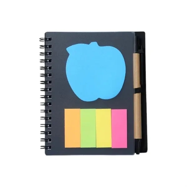 Kraft Paper Notepad With Pen And Sticky Notes