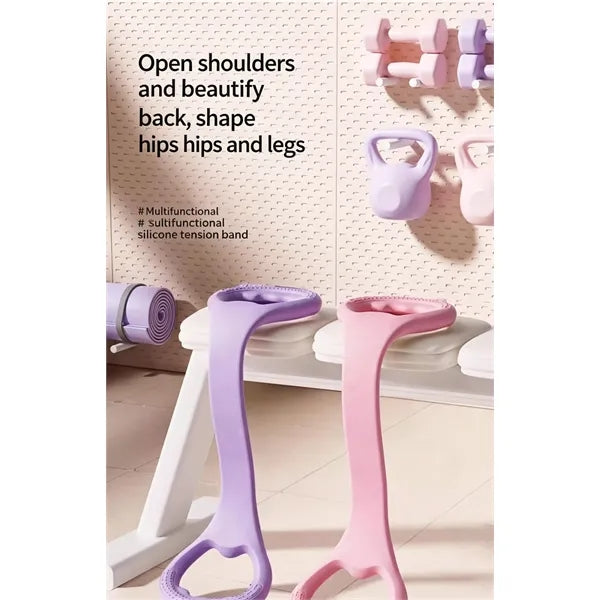 Figure-eight resistance band back trainer